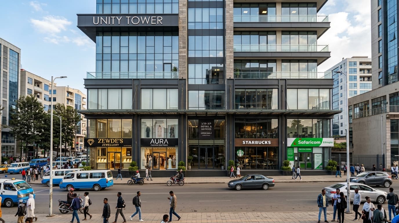 Retail storefront for lease in Piassa